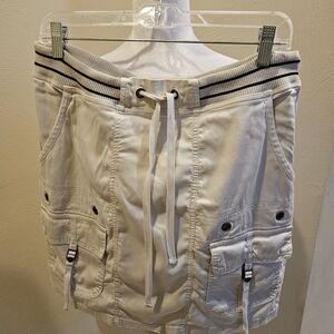 XCVI Womens Utility Cargo Skirt